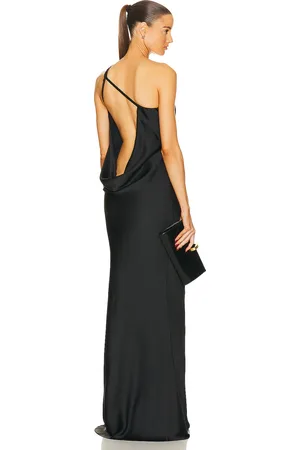 Norma Kamali One Shoulder Bias Gown in