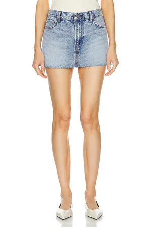 GRLFRND Maren Mini Skirt in Blue
