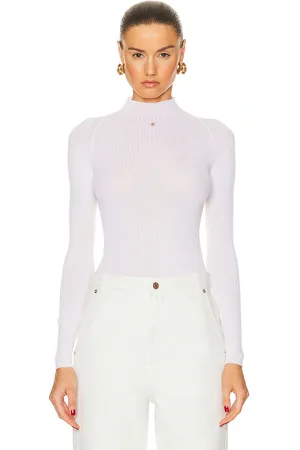 Bally Turtleneck Top in White