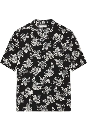Saint Laurent Chemise Polo in Black