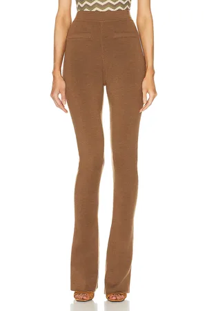 Saint Laurent Flare Legging in Brown