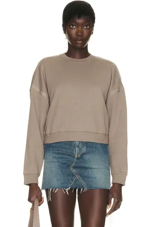 Saint Laurent Round Neck Sweatshirt in Grey