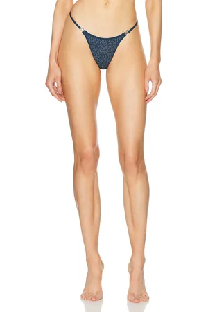 Heavy Manners Ring Bikini Bottom in Navy