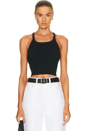 ÉTERNE Cropped Rib Tank Top in