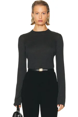 Saint Laurent Crewneck Sweater in Grey