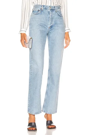 AGOLDE Lana Straight in Denim-Light