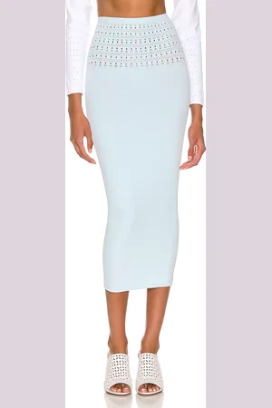 Alaïa Tube Skirt in Blue