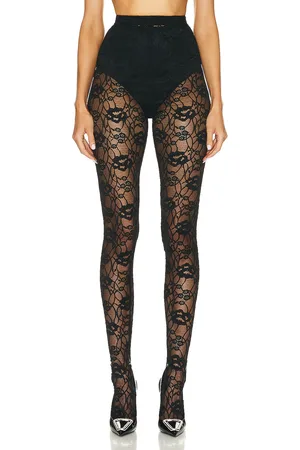 Saint Laurent Lace Legging in Black