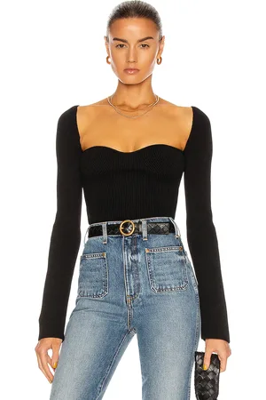 Khaite Maddy Long Bustier Top in