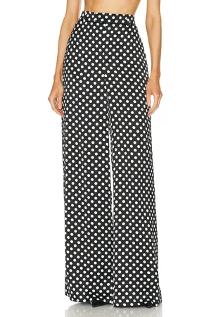 Saint Laurent Wide Leg Pant in Black