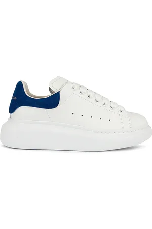 Alexander McQueen Leather Platform Sneakers in White