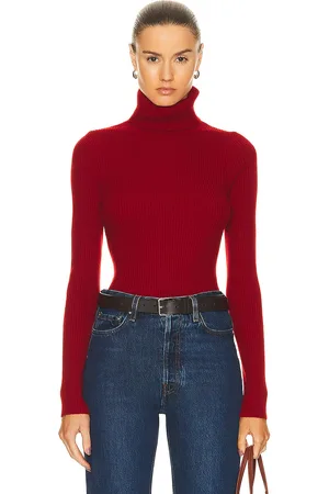 ENZA COSTA Rib Turtleneck Sweater in
