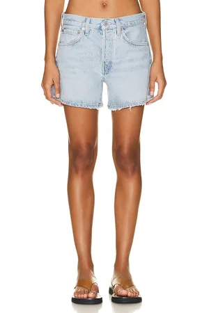 AGOLDE Parker Long Short in Denim-Light