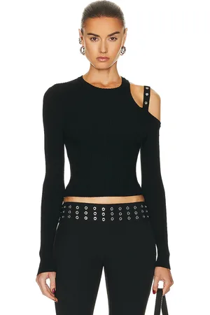 BLUMARINE Long Sleeve Sweater in Black