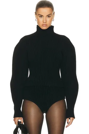 Alaïa High Neck Sweater in Black