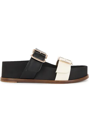 GABRIELA HEARST Wren Sandal in Black,White