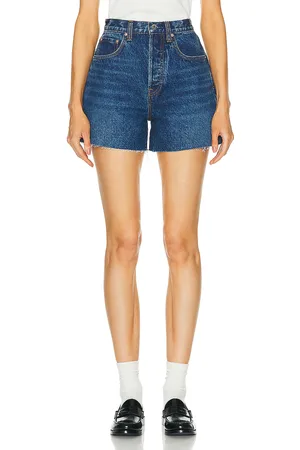 GRLFRND Jules Vintage Cut Off Short in Blue
