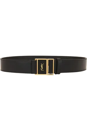 Saint Laurent Cassandre Belt in Black