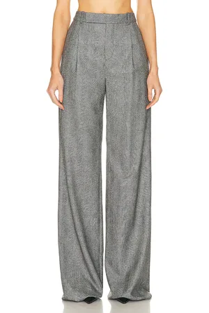 Saint Laurent Wide Leg Pant in Grey