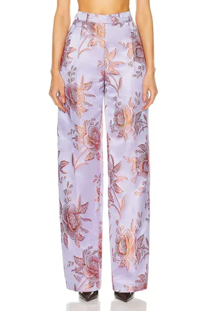 Etro Floral Trouser in Lavender