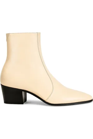 Saint Laurent Vassili Booties in Beige