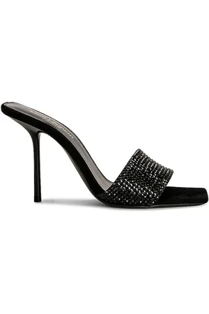 Saint Laurent Lucky Evening Mules in Black