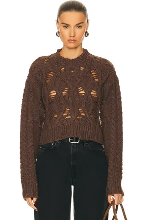 AISLING CAMPS Crop Cable Sweater in