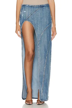 Retrofete Mecha Skirt in Denim-Medium