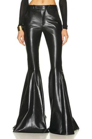 Saint Laurent Wide Leg Pant in Black