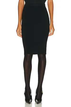 Saint Laurent Jersey Skirt in Black