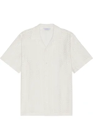Saturdays NYC Canty Cotton Lace Shirt in Cream