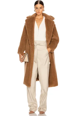 Max Mara Teddy Coat in Brown,Neutral