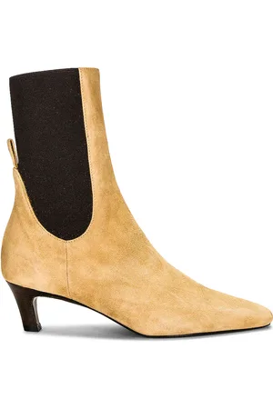 Totême The Mid Heel Suede Boot in