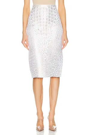 Alaïa Pencil Skirt in White