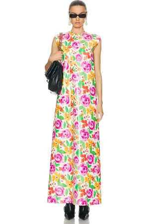 Balenciaga Sleeveless Floral Dress in