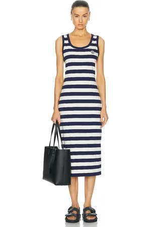 Moncler Stripe Dress in Navy