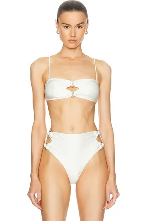 Cult Gaia Pisa Bikini Top in White