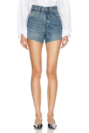 RE/DONE Originals 50s Cutoffs in Denim-Dark