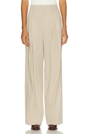 Bottega Veneta Wide Leg Pant in Beige