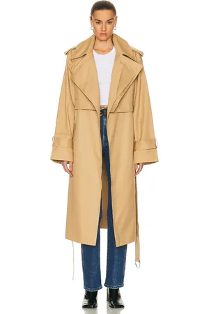 GRLFRND The Convertible Trench Coat in Tan
