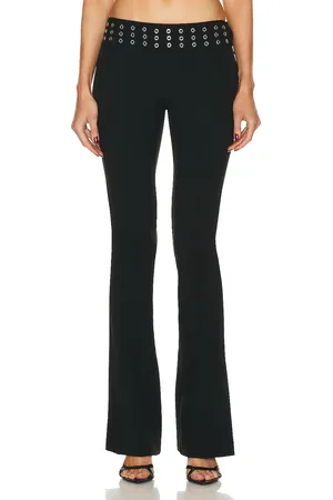 BLUMARINE Wide Leg Pant in Black