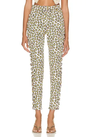 Paco rabanne Skinny Pant in Mustard