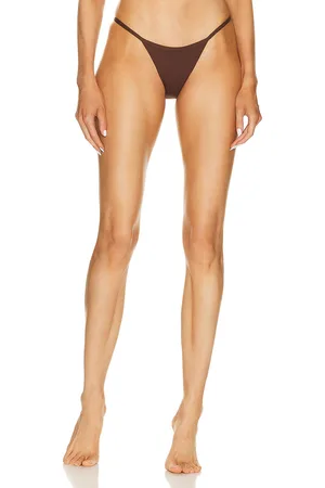 ÉTERNE Thea 90s Bikini Bottom in Brown