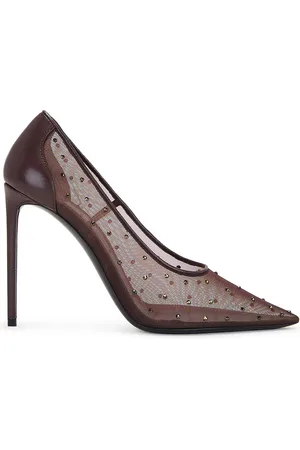 Saint Laurent Anja Pump in Brown