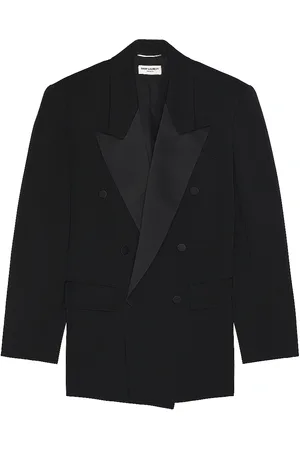 Saint Laurent Veste Sue Basculee in Black