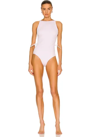 Bottega Veneta Mini Intreccio Swimsuit in Lavender
