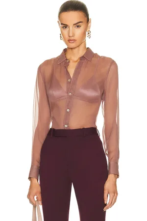 Saint Laurent Silk Blouse in Mauve