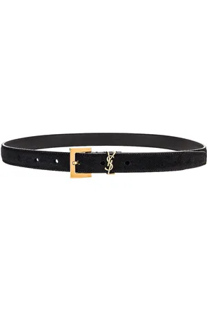 Saint Laurent Light Suede Belt in