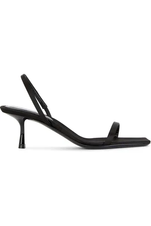 Saint Laurent Jaspe Sandal in Black