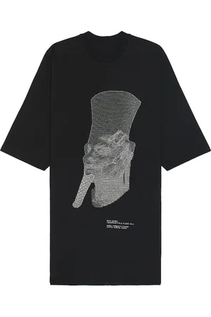 Rick Owens Ron Jumbo Short Sleeve T in Black